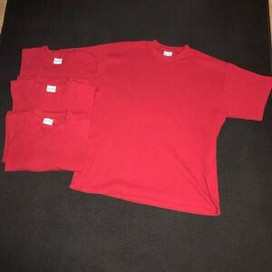 VINTAGE 1990’s. Pacific Connections. Waffle Knit. Lot of 4. Size XXL. Red color.